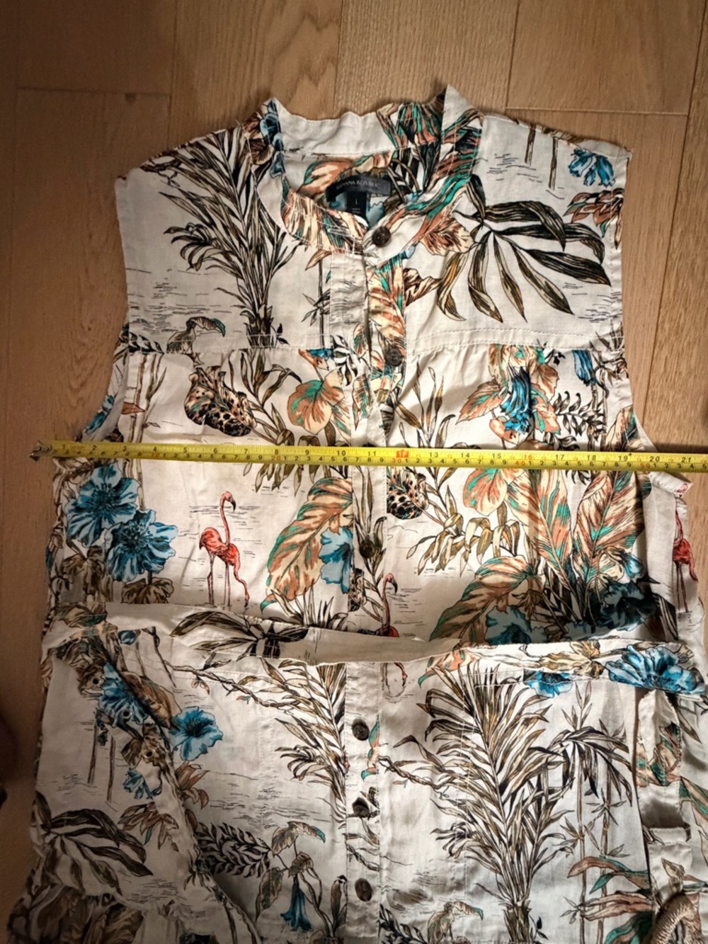 NWT Banana Republic Tropical Safari Animal Print Mini Dress with Belt - Picture 6 of 8